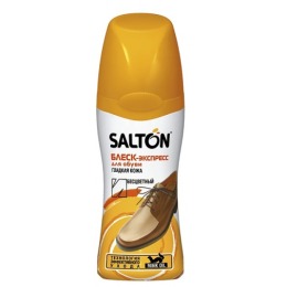 Salton блеск-экспресс для обуви с норковым маслом коричневый, 50 мл