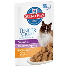 Hill's корм для пожилых кошек "Science plan" 11+ с курицей