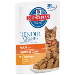 Hill's пауч для взрослых кошек "Science plan" с курицей