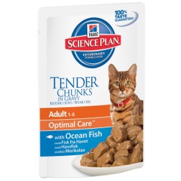 Hill's пауч для взрослых кошек "Science plan" с рыбой