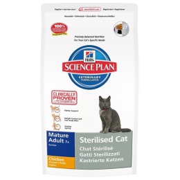 Hill's корм для стерилизованных пожилых кошек "Science plan" 7+
