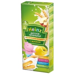 Heinz печенье детское "Яблоко", 160 г