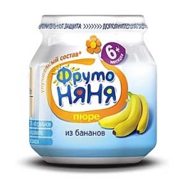 Фруто Няня пюре натуральное для детей "Банан"