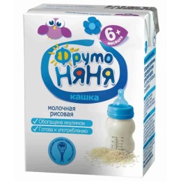 Фруто Няня кашка для детей "Молочно-рисовая" день/ночь
