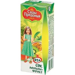 Сады Придонья сок "Мультифрукт" с 12 месяцев