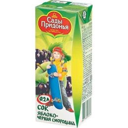 Сады Придонья сок "Яблоко и чёрная смородина" с 5 месяцев