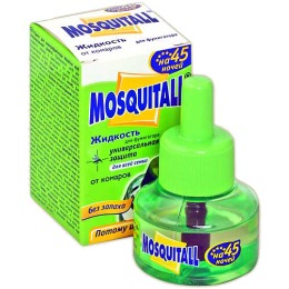 Mosquitall жидкость от комаров "45 ночей. Универсальная защита"