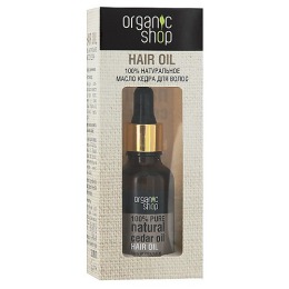 Organic Shop масло для волос "кедр", 30 мл