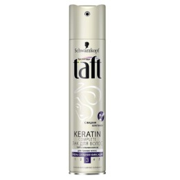 Taft лак для волос "Keratin Complete" очень сильной фиксации, 225 мл