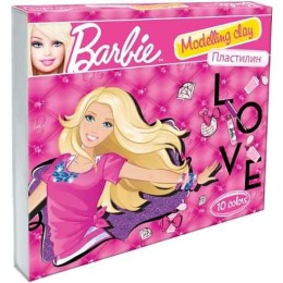 Barbie пластилин, 200 г, 10 цветов