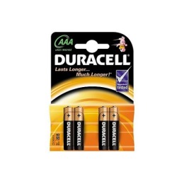 Duracell батарейки алкалиновые "Basic lr03"  1.5v  4 шт