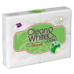 Duru хозяйственное мыло "Clean&White яблоко" экономичная упаковка