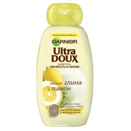 Garnier шампунь "Ultra Doux. Глина и лимон"