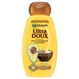 Garnier шампунь "Ultra Doux. Карите и авокадо" для поврежденных и секущихся волос
