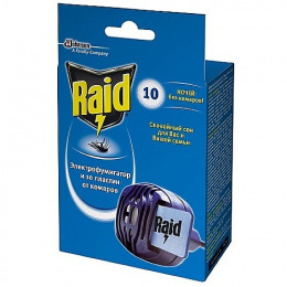 Raid фумигатор от комаров + 10 пластин