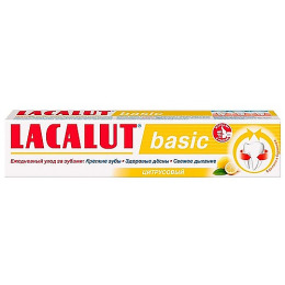 Lacalut зубная паста "Basic" с цитрусом