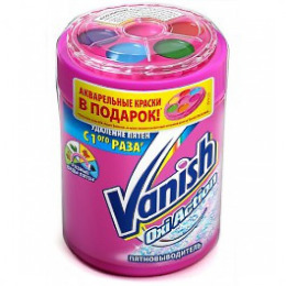 Vanish пятновыводитель "Oxi Action" 1 кг + акварельные краски