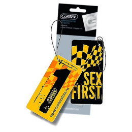 Contex ароматизатор воздуха картонный с подвеской "Sex First"