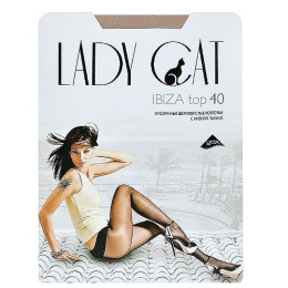 Lady Cat колготки женские "ibiza top 40" телесные