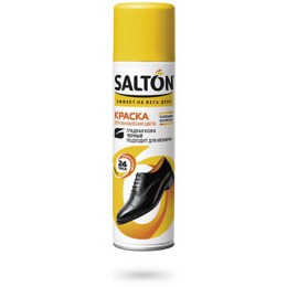 Salton краска для гладкой кожи, тон черный, 250 мл