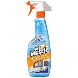Мистер Мускул чистящее и моющее средство для стекол и других поверхностей со спиртом триггер