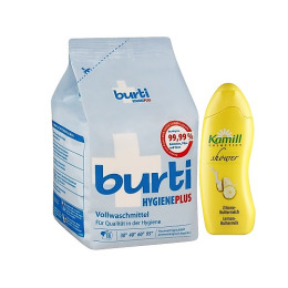 Burti стиральный порошок "Hygiene Plus" 1.1кг + Kamill лосьон для тела "Цитрусовое молочко" 250 мл