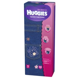 Huggies трусики-подгузники для девочек "Jeans" размер 5, 13-17 кг