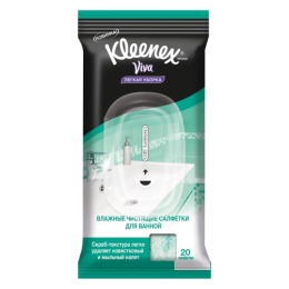 Kleenex Viva салфетки влажные чистящие для ванной, 20 шт