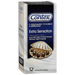 Contex презервативы "Extra Sensation" с крупными точками и ребрами