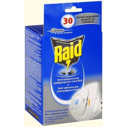 Raid диффузор "30 ночей" от комаров, 1 шт