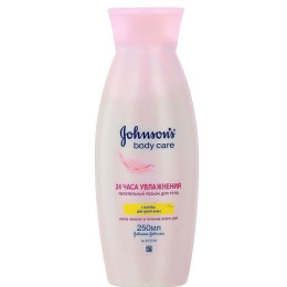 Johnson`s лосьон для тела "24 часа увлажнения" питательный с маслом для сухой кожи