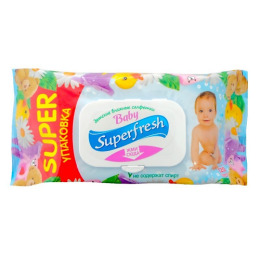 Smile влажные салфетки "Superfresh" для детей и мам, с клапаном