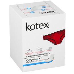 Kotex прокладки ежедневные "Normal" дышашие
