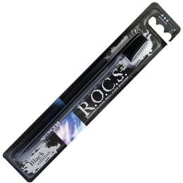 R.O.C.S. зубная щетка "Black Edition Classic", средняя жесткость, 1 шт