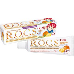 R.O.C.S. зубная паста "Лимон Апельсин и ваниль" для детей, 45 г