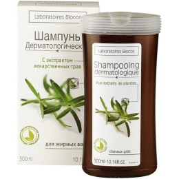 Biocos шампунь дерматологический для жирных волос, с экстрактами лекарственных растений, 300 мл