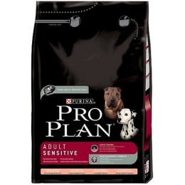 Pro Plan корм для взрослых собак с чувствительным пищеварением и кожей, лосось и рис