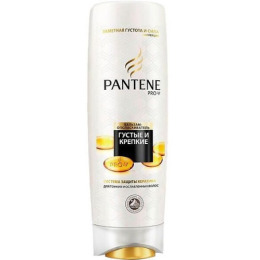 Pantene бальзам-ополаскиватель "Густые и крепкие" для тонких и ослабленных волос , система защиты керотина