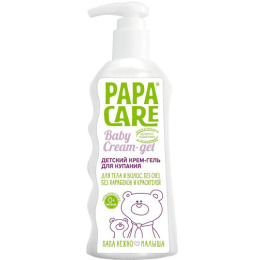 Papa Care крем-гель для купания детский с помпой