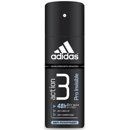Adidas антиперспирант для мужчин "Action 3 Pro Invisible" спрей, 150 мл