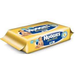 Huggies салфетки влажные "Extra Gentle" детские, 64 шт