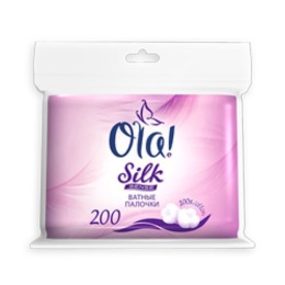 Silk Sense палочки ватные полиэтиленовая упаковка, 200 шт