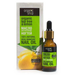 Organic Shop масло "Чайное дерево и Лимон" для укрепления ногтей