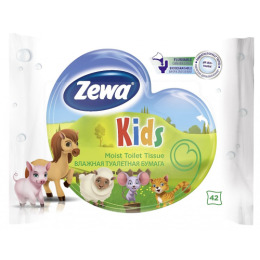 Zewa влажная туалетная бумага "Kids"