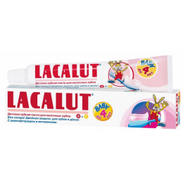 Lacalut зубная паста "Baby"до 4 лет для молочных зубов  с аминофторидом и витамином А и Е