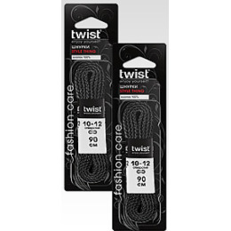 Twist шнурки "Casual style thing" плоские 90 см чёрные