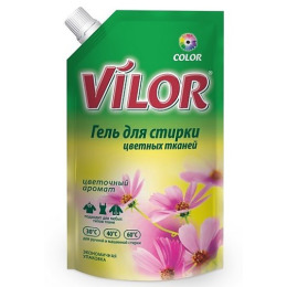 Vilor жидкое средство "Цветочный аромат" для стирки изделий из цветных тканей