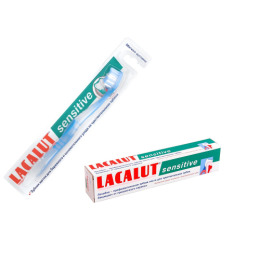 Lacalut зубная паста "Sensitive" + зубная щетка "Sensitive"