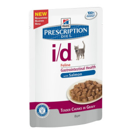 Hill's пауч для кошек "Prescription Diet" i/d для желудочно-кишечного тракта c лососем