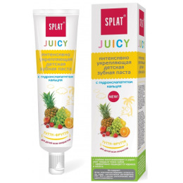 Splat зубная паста детская "Juicy" Тутти-фрутти укрепляющая с гидроксиапатитом